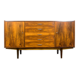 Buffet en noyer du milieu du siècle, années 1960