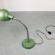 Vintage green gooseneck table lamp