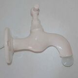 "Robinet" wall lamp from Roche Bobois 80's ceramic