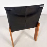 Mid-Century Modern Set of 4 Chairs in the Style of Scarpa, 1970s