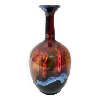 Glazed Earthenware Vase by Giovanni Poggi for San Giorgio Albisola Ceramics