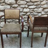 Paire de fauteuils bridge art deco