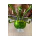 Green Murano Glass Chandelier with Trasparent Rostrato Boubeches from Simoe