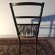 Chaise de chambre Napoléon III bois noirci