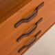 Scandinavian mid century wall unit in teak, 1960s