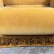 Fauteuils vintage 1950 en velours jaune