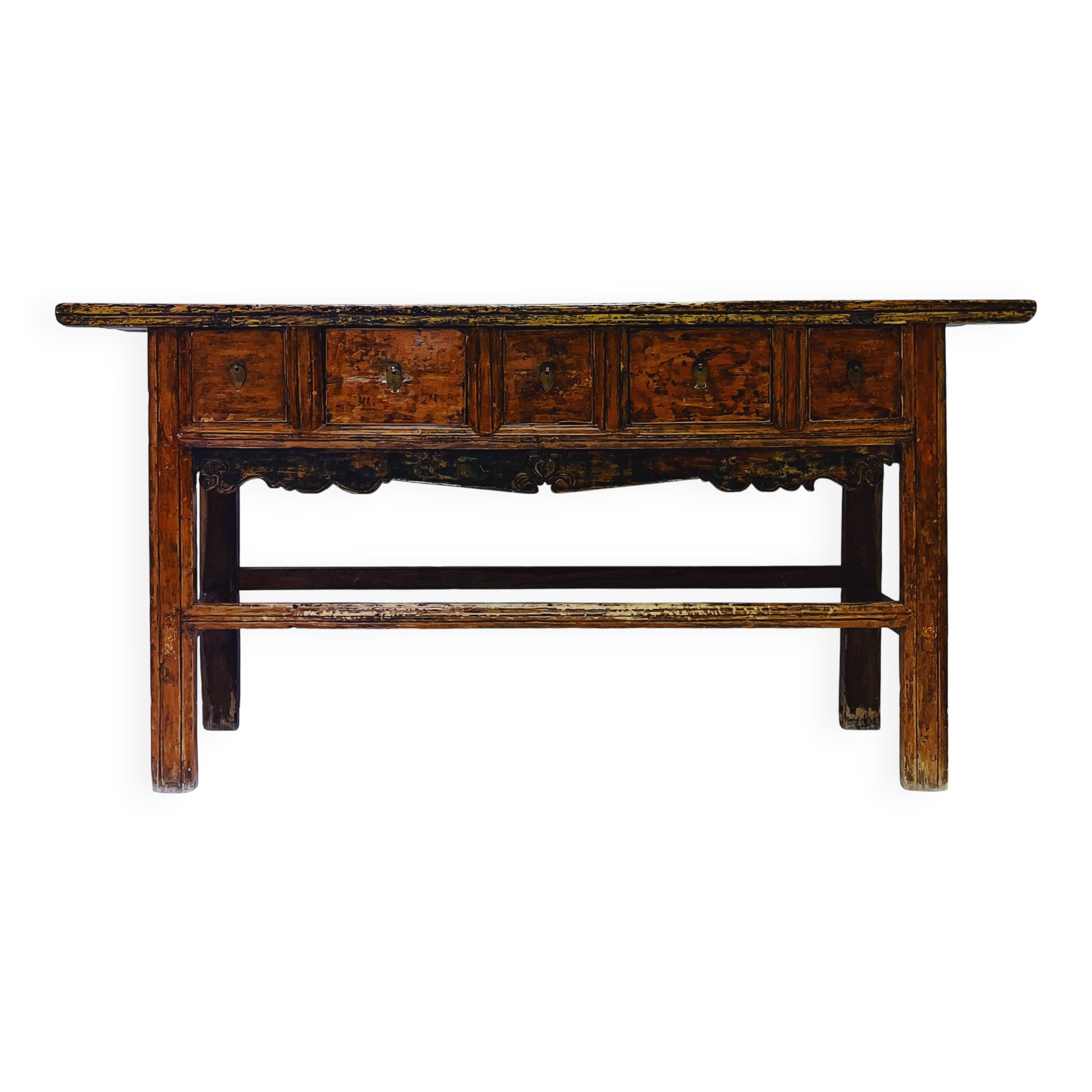 table console en bois ancien