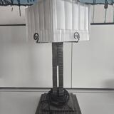 French Art Deco geometric table lamp