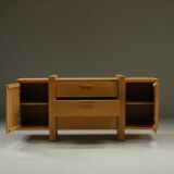 Brustalist oak sideboard, Belgium.