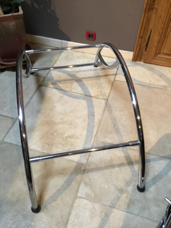 1980 metal and sky vintage long chair