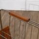 Scandinavian vintage magazine door in teak and metal 1960