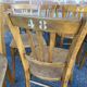 Lot 40 bistro chairs coffee curved vintage wood