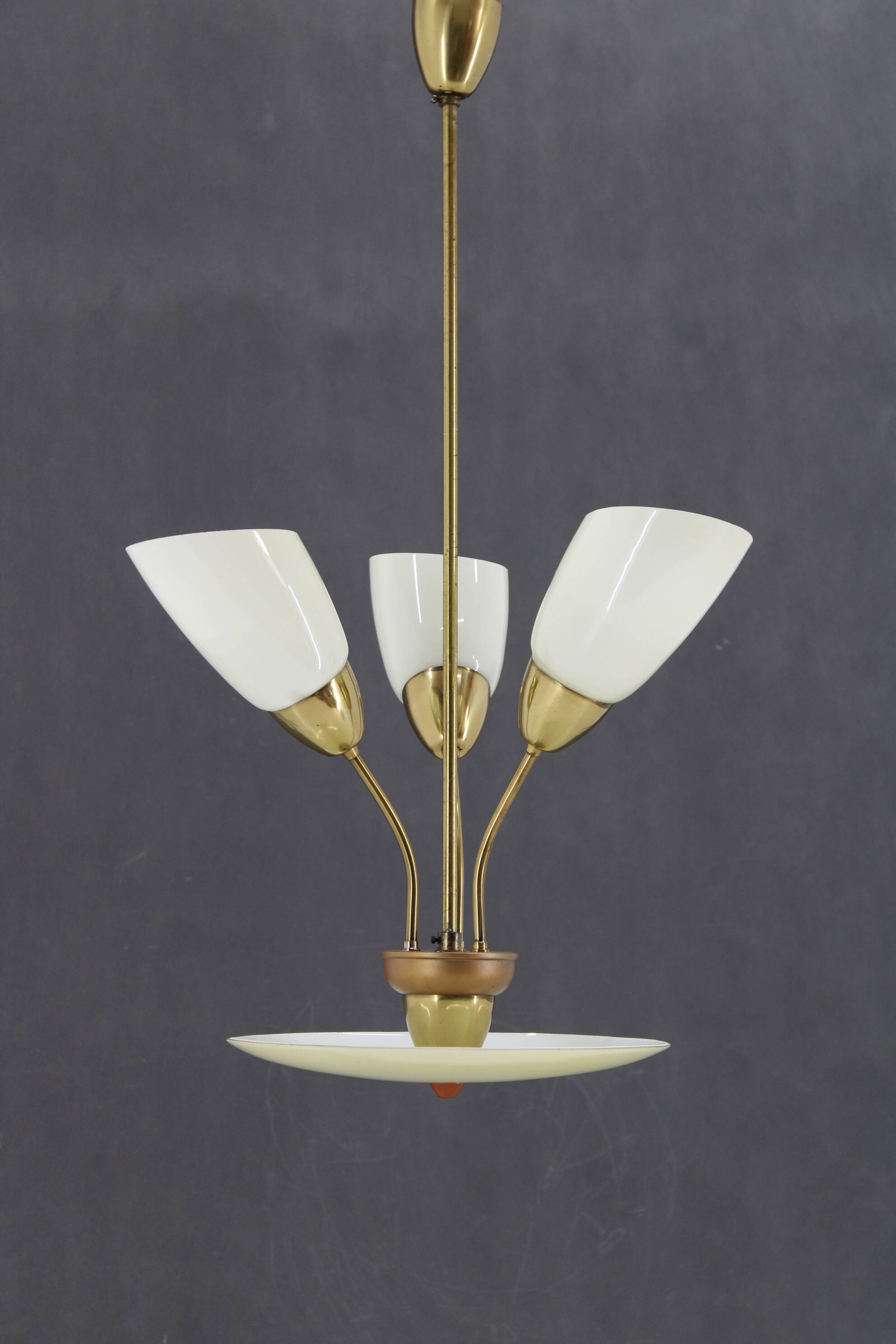 1960s Glass Chandelier by Kamenicky Senov, Czechoslovakia