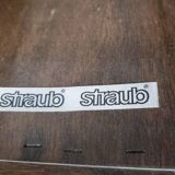 2 Leather and Oak Swivel Armchairs by Carl Straub, 1960s