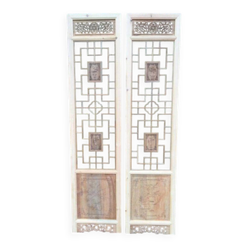 Carved wooden door - From screen to sliding doors.