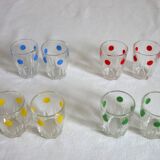Typical polka dot liquor service from the 50s