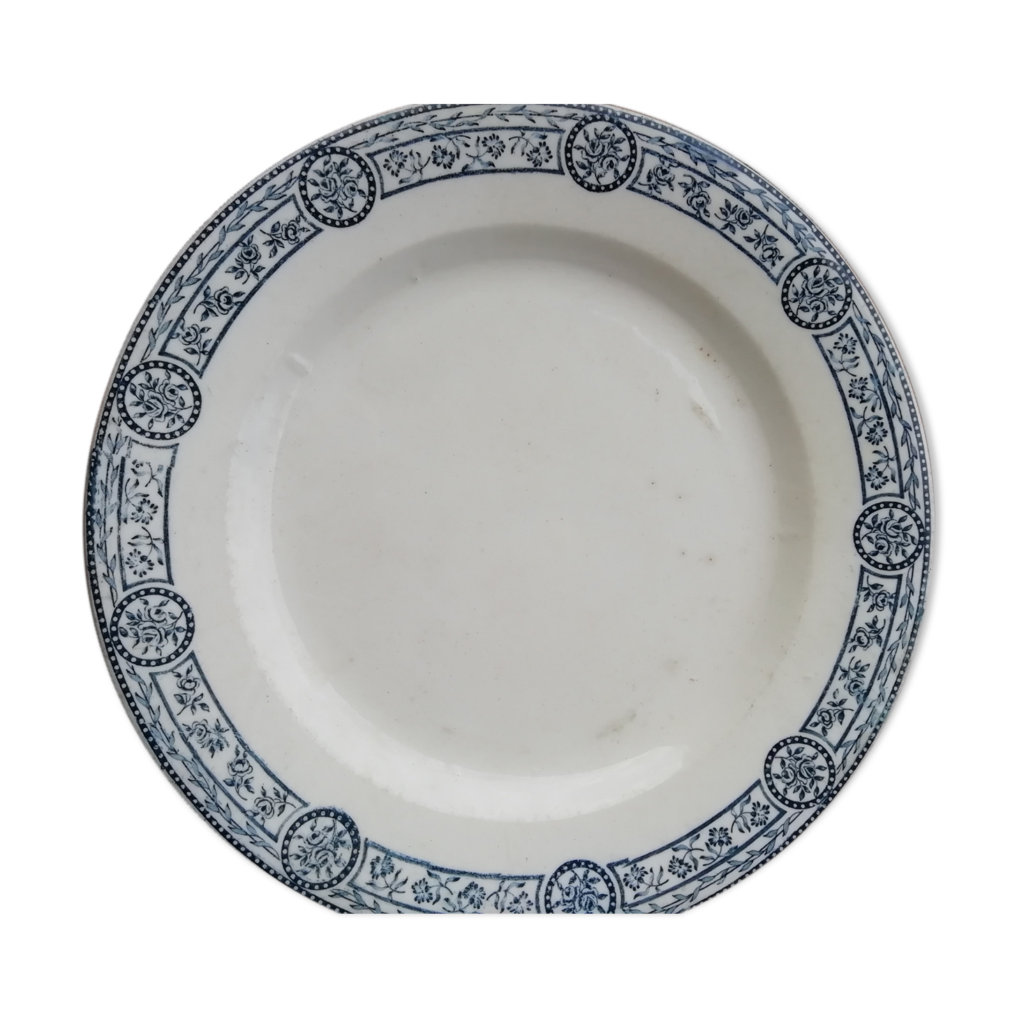 Flat plate salted terre de fer, model bristol