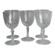5 grands verres à vin / eau en cristal.