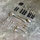 68-piece silver-plated and black ebony cutlery set with 4 velvet cases
