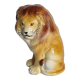 Lion en céramique émaillée, années 70