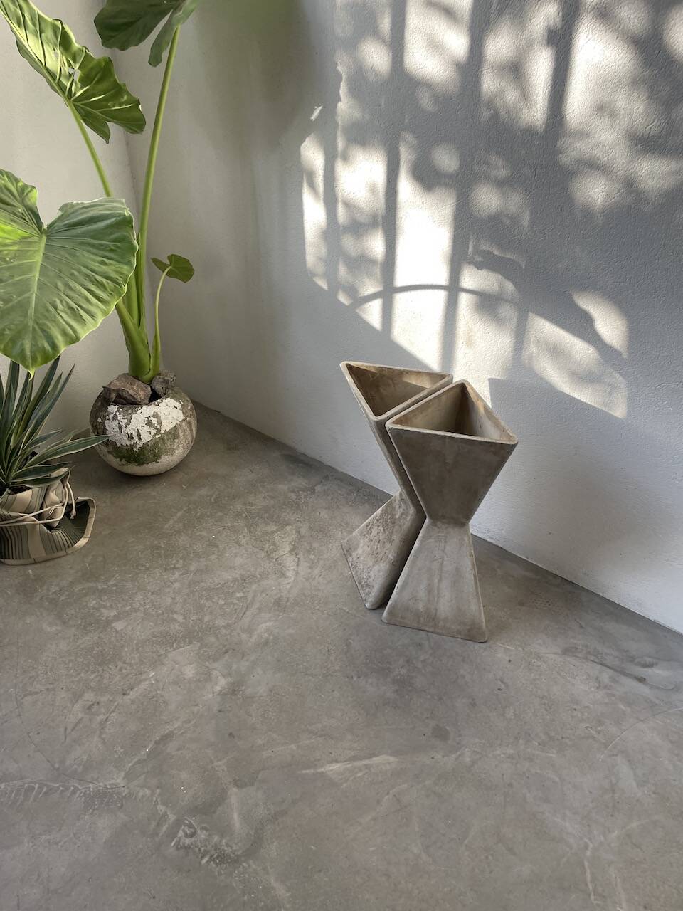 Planters jardinières fibrociment triangulaires