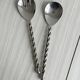 Twisted metal salad servers