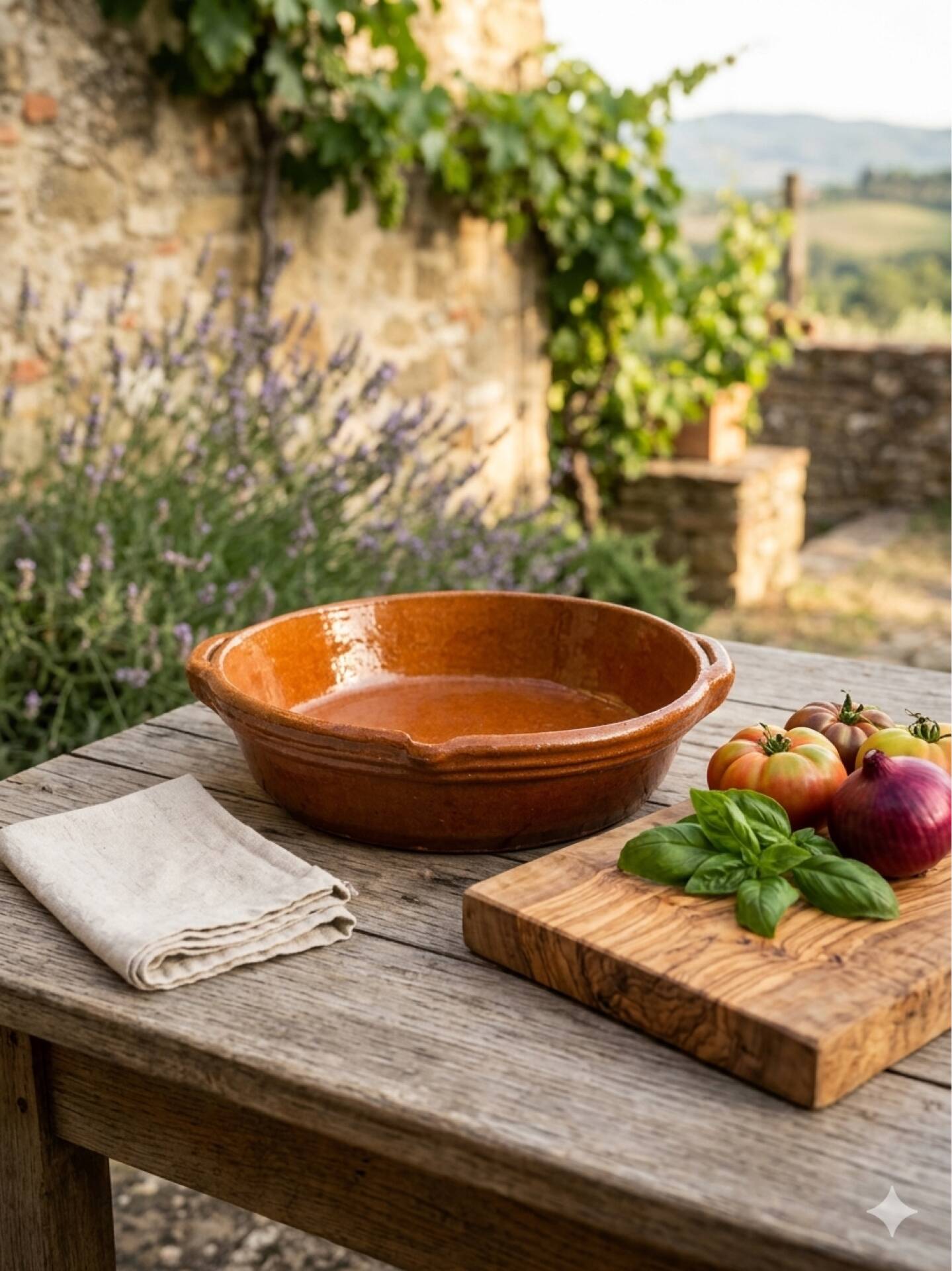 Old Italian Teglia (or Cassole) in terracotta – Rustic dish