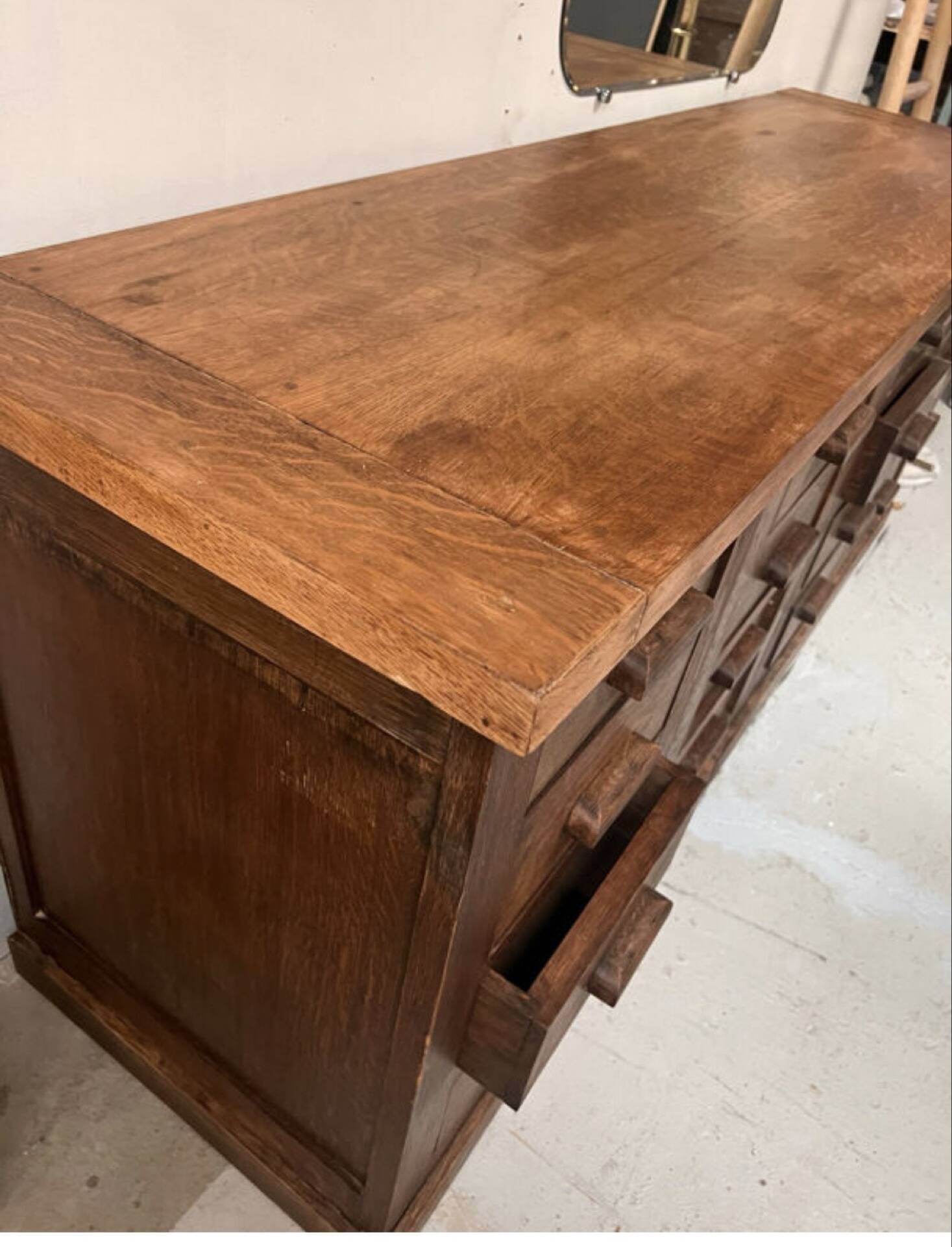 Old oak mercer’s furniture