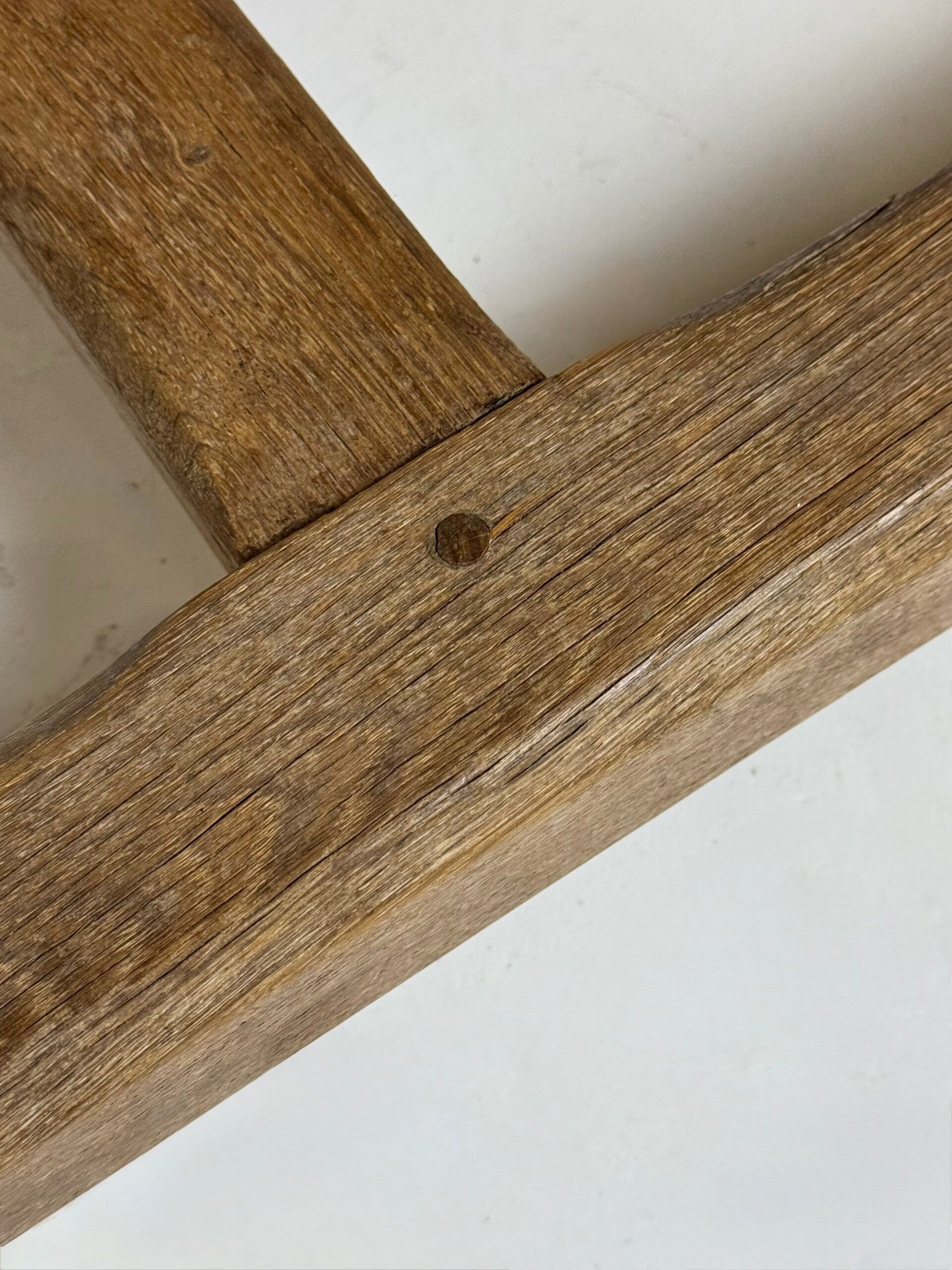 Table de monastère française en chêne du 19ème siècle
