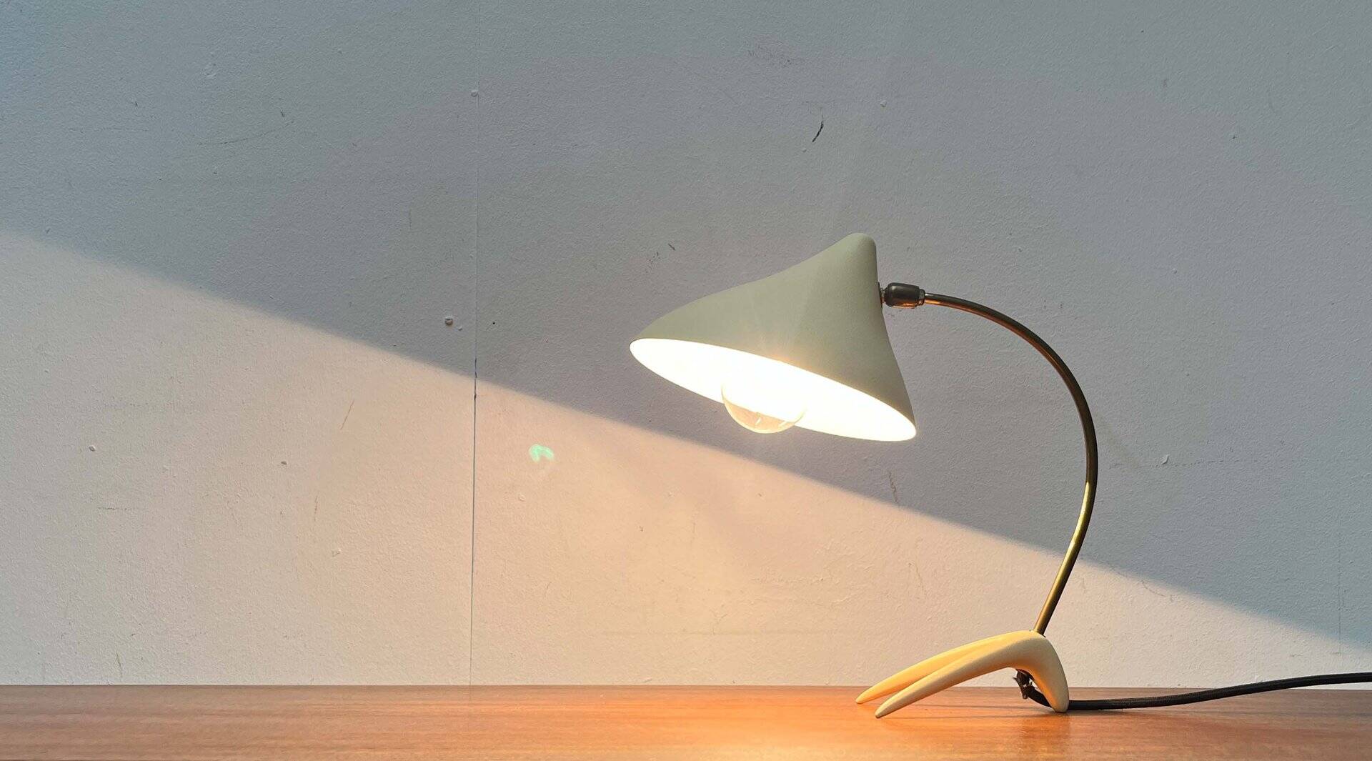Mid-Century Modern German Crowfoot Table Lamp from Cosack, 1960s