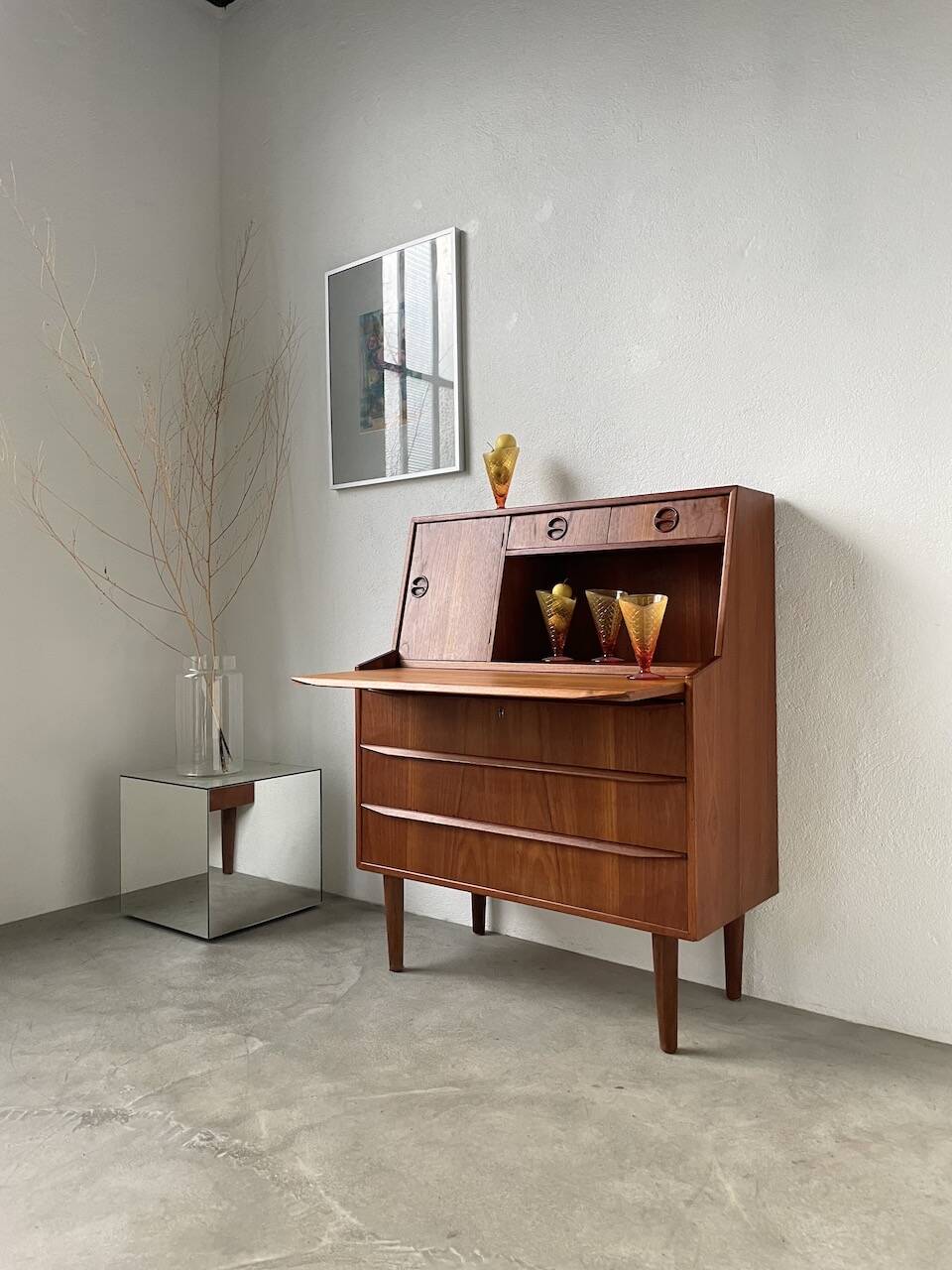 Danish teak secretary from the 60s