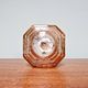 Art Deco Skyscraper Ceiling Light in Clear Pink Glass, 1920s-30s