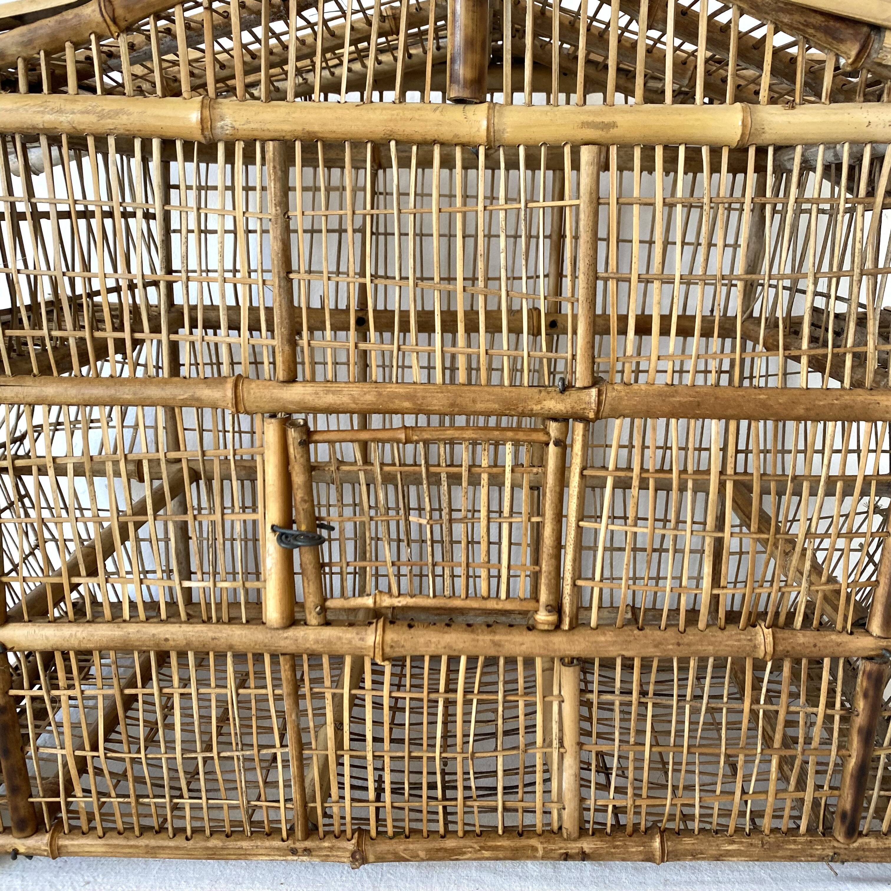 Bamboo bird cage for decoration