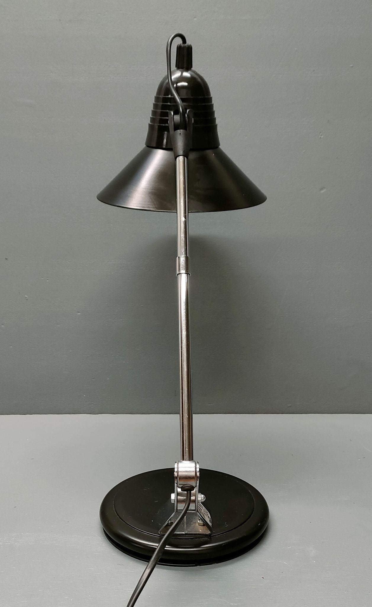 Vintage articulated black architect lamp Luminor ~ 70s ~ France