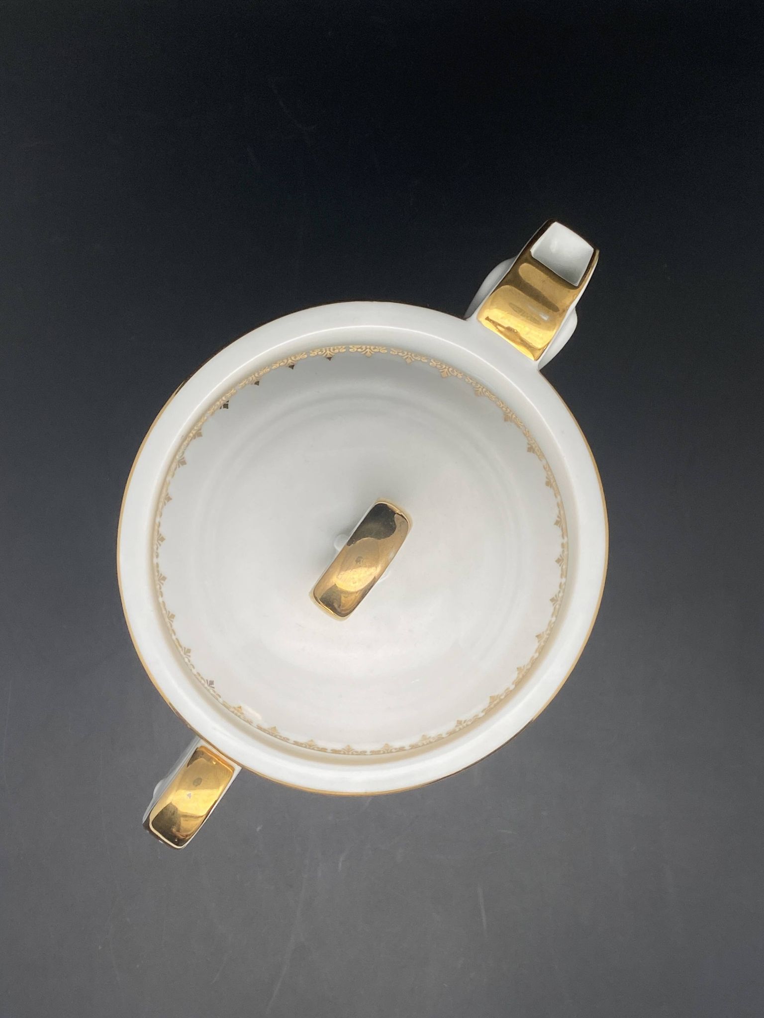 Service à thé/café porcelaine de Limoges blanche et dorure – MPM0724SV1