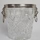 Lion head champagne bucket and its stand 20th century