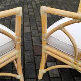 Table & Chairs by McGuire, 1980s