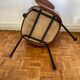 Fauteuil 1960 simili cuir imitation croco