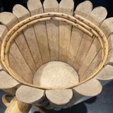 Vintage rattan pot cover D32cm