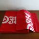 Lot 6 serviettes de table 46 x 42 rouges et blanches en coton