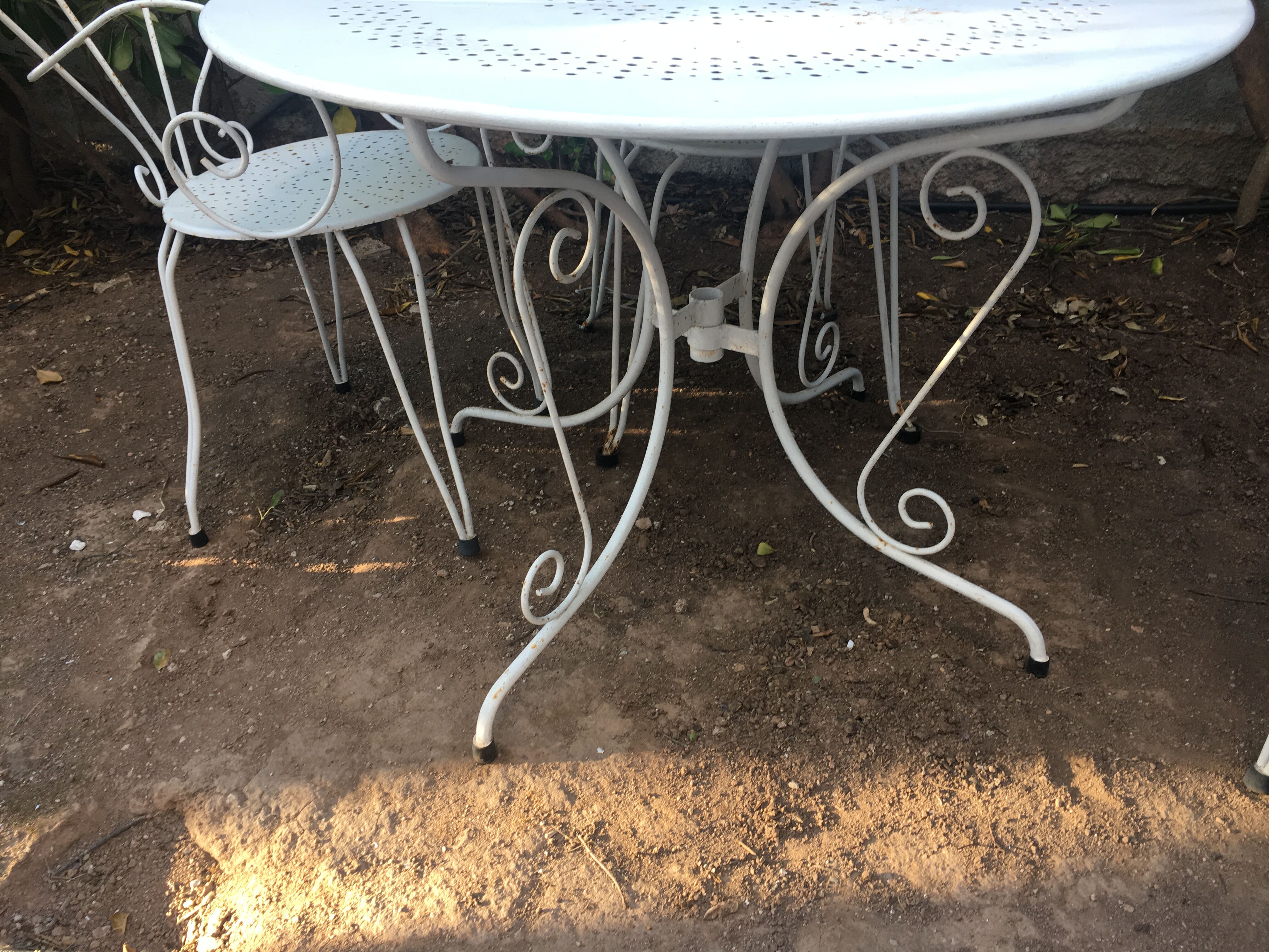Salon de jardin fer forgé