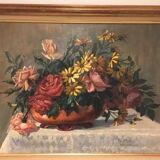 Tableau huile sur toile signée