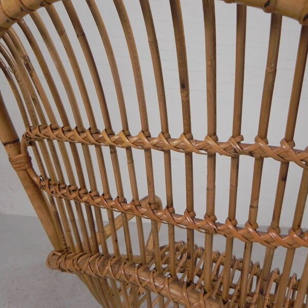 Fauteuil en bambou par Tito Agnoli, 1960s
