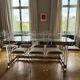 1970s dining room set in plexiglass, chrome and glass – ta