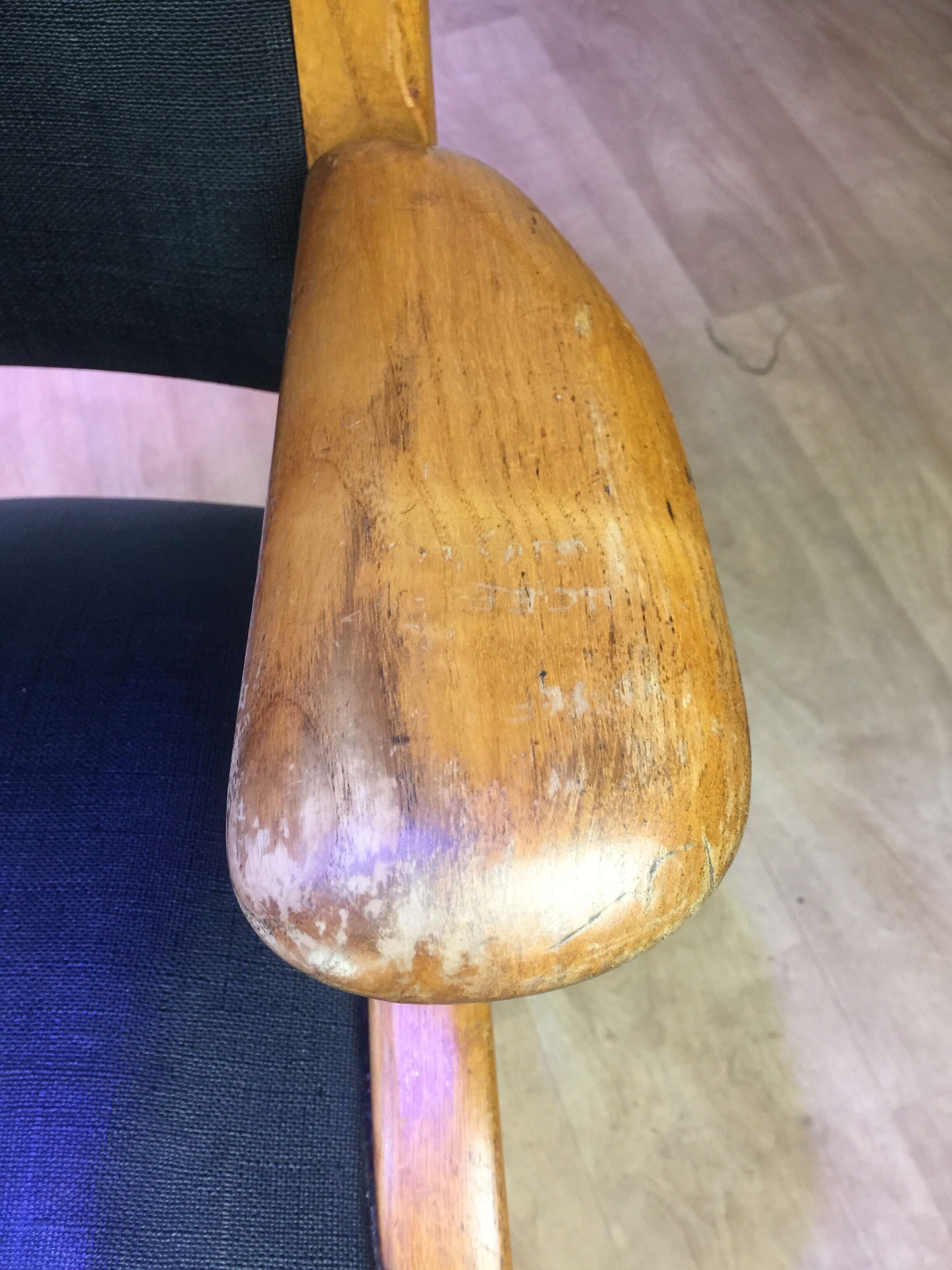 Pair of Bow Wood armchairs 1950s