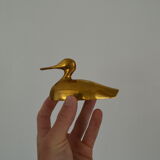 Suite of 3 brass ducks