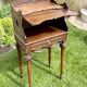 Louis XVI style walnut bedside table