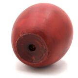 Sculpture of a giant red apple in wood, 1960s