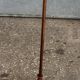 Turned wooden floor lamp from the 1950s.