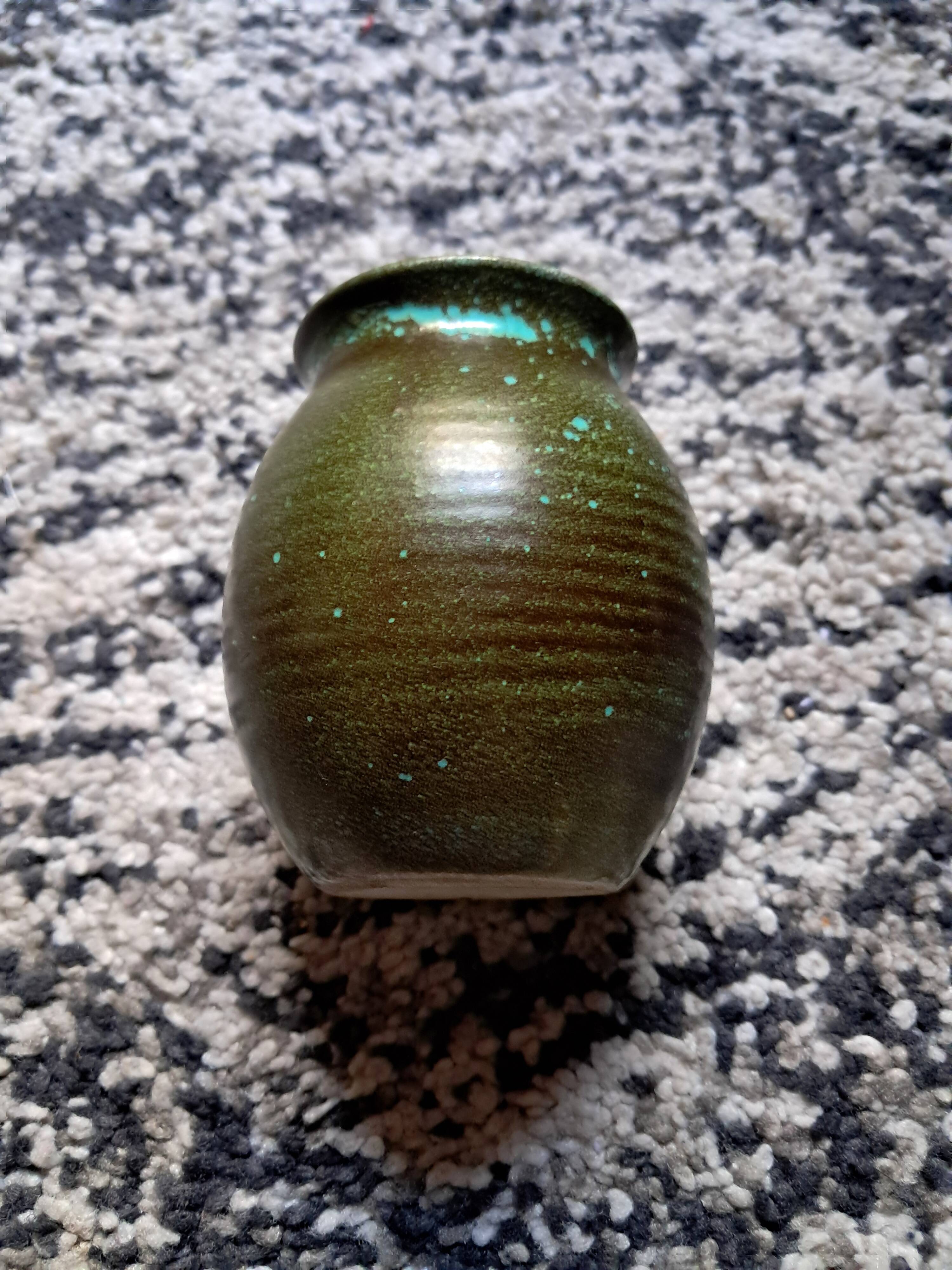 German Majolica ceramic vase from Schramberg